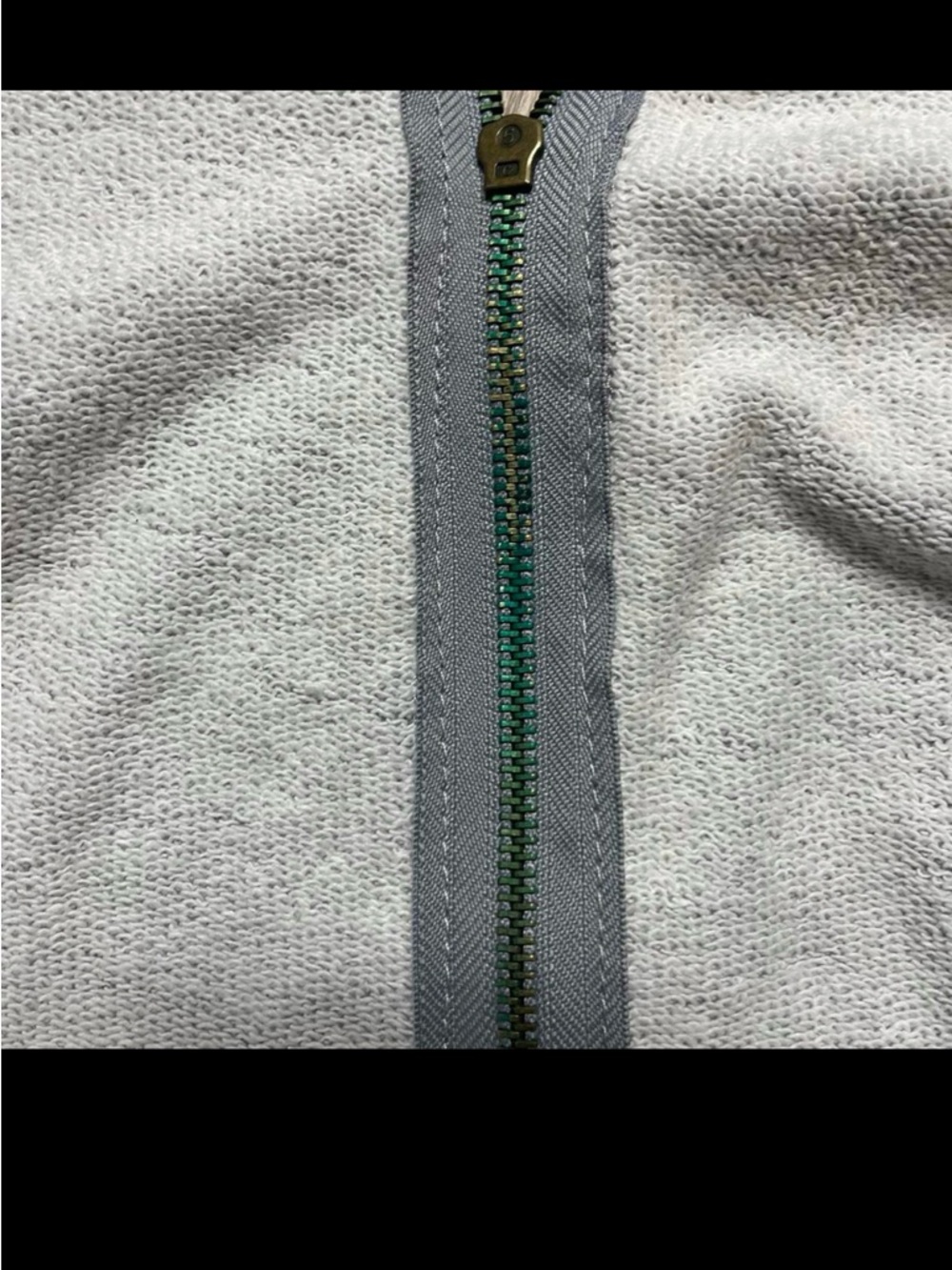 Jean denim gilet cropped vest grey hoodie - Picture 5 of 6